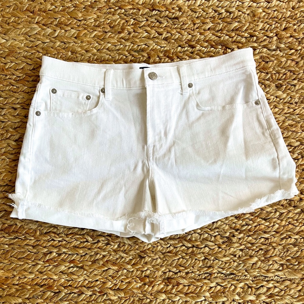 Gap White Denim Shorts